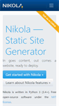 Mobile Screenshot of getnikola.com
